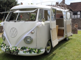 1959 splitscreen Campervan for weddings in Worthing